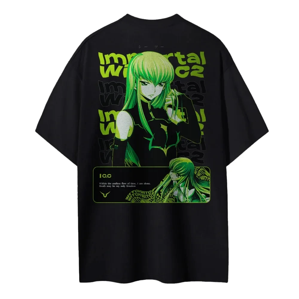Anime Merchandise Shop - Nouveau Code Geass T-Shirt C.C. Personnage