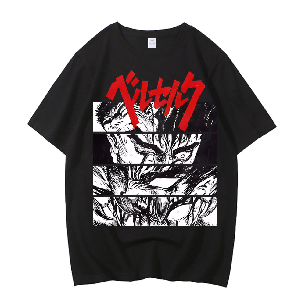 Anime Merchandise Shop - Nouveau T-shirt Anime Berserk Été 2026