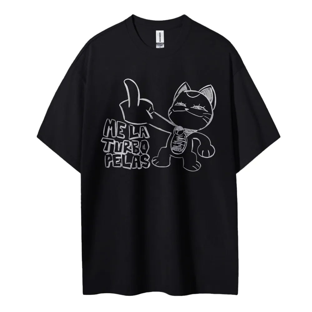 Anime Merchandise Shop - Dandadan T-Shirt Anime chat doigt du