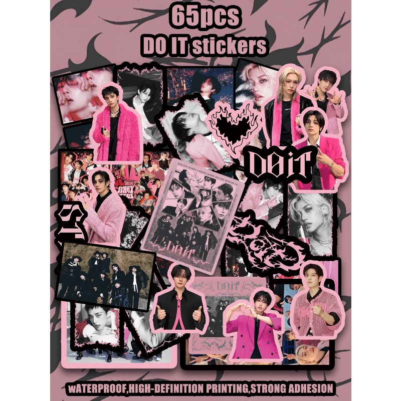 Sticker Sheet Set - Pack d'autocollants StrayKid,SK,DOIT, 64/65/69 pièces, autocollants