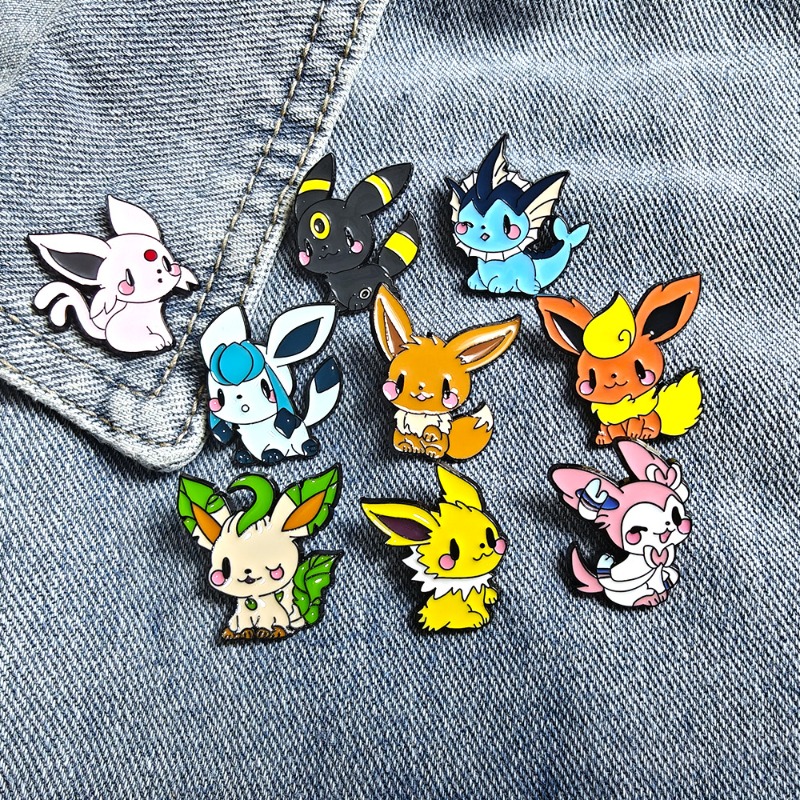 Enamel Pin Set - Lot de 9 broches anime elfes