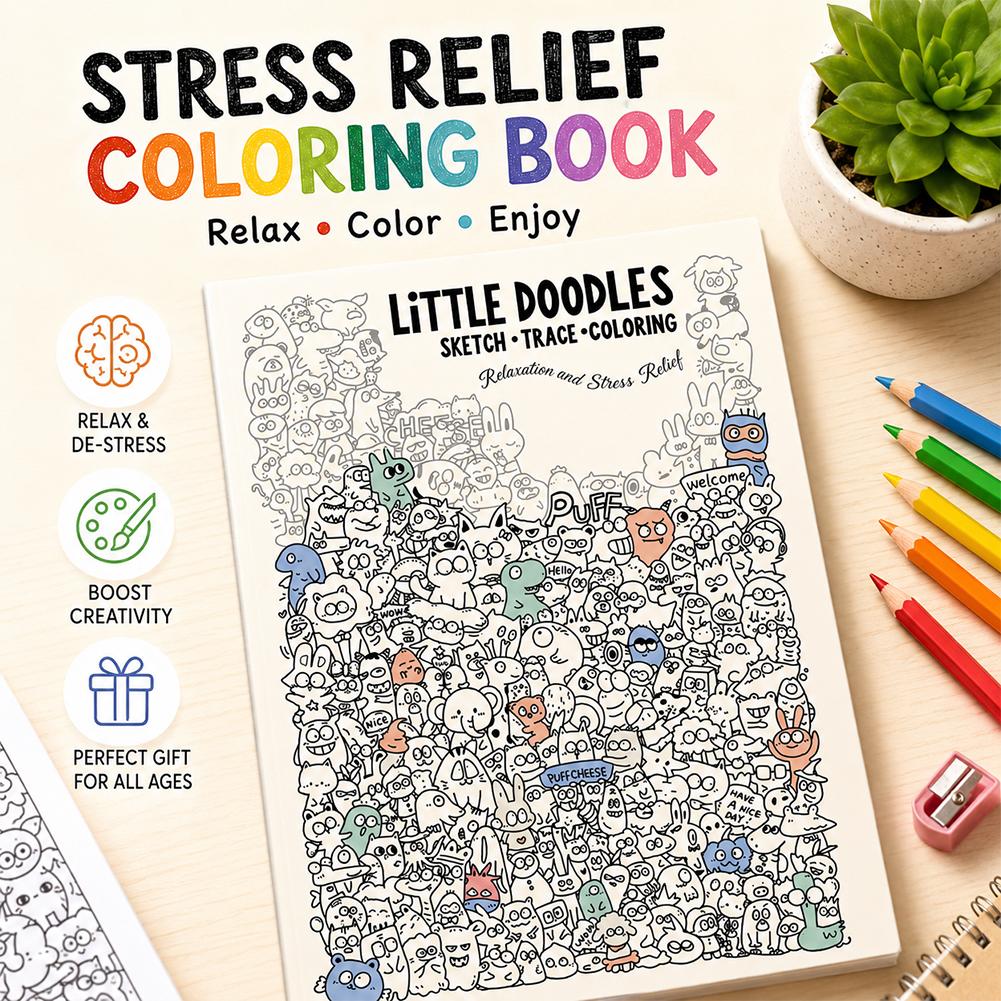 Art Book Illustration - Pages de livre de coloriage Little