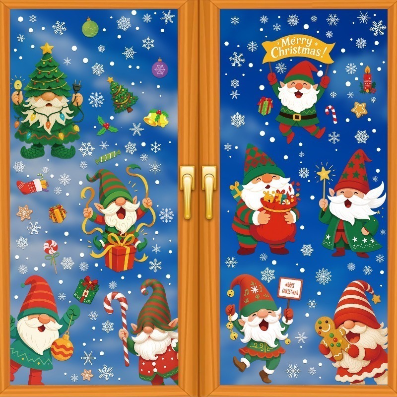 Sticker Sheet Set - Autocollants statiques flocon de neige elfe