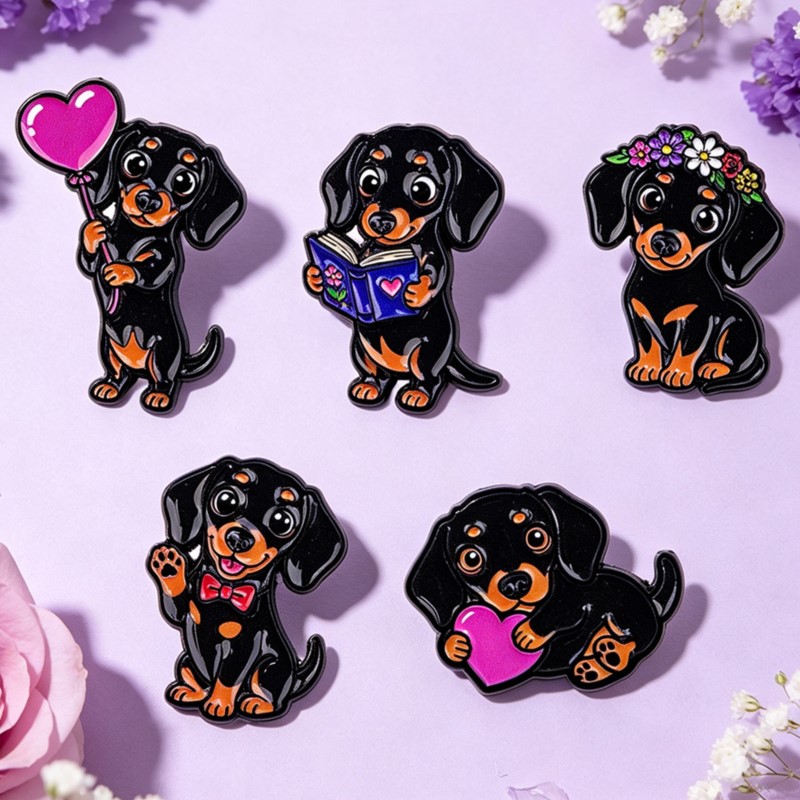 Lot de 5 épingles en émail mig - Enamel Pin Set avis et prix