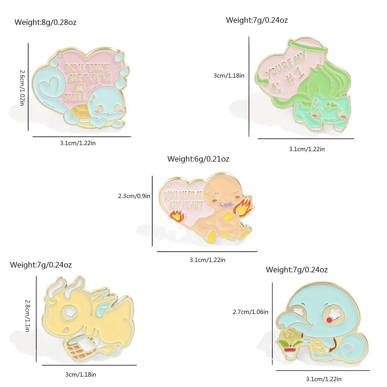 Lot de 5 Broches Anime Mignonn - Enamel Pin Set avis et prix