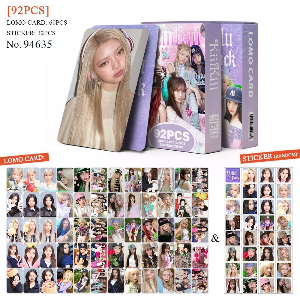 92 pièces KiiiKiii Delulu Pack - Sticker Sheet Set avis et prix