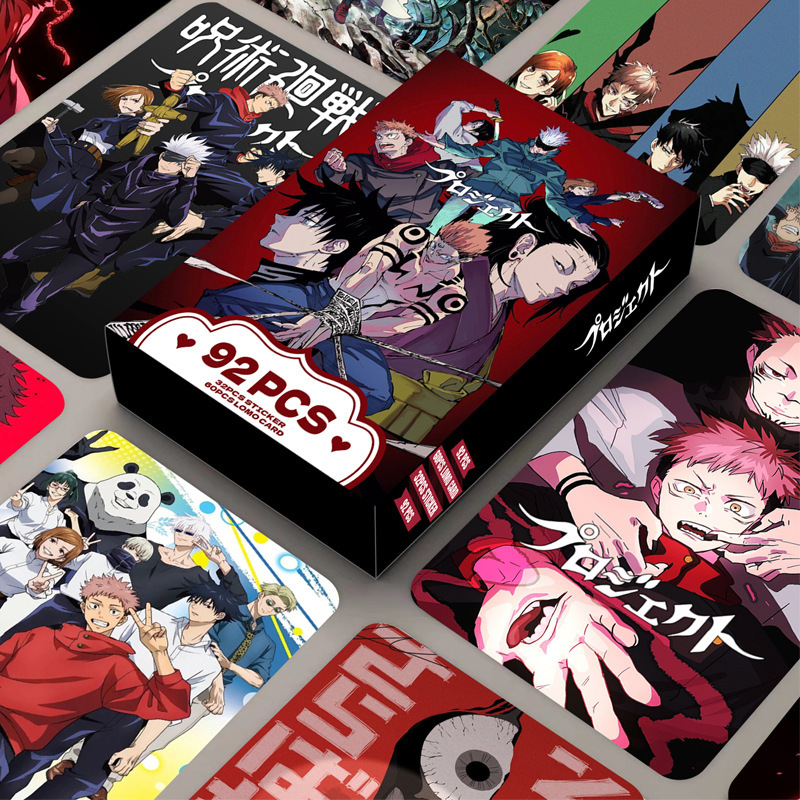 92 cartes Jujutsu Kaisen doubl - Anime Jujutsu Kaisen Merchandise avis et prix