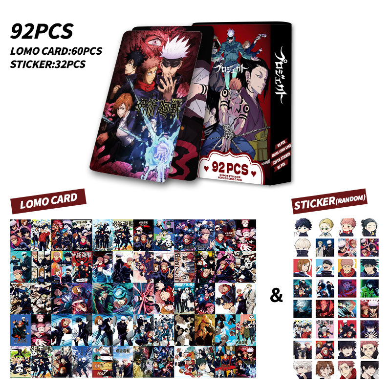 92 cartes Jujutsu Kaisen doubl - Anime Jujutsu Kaisen Merchandise avis et prix