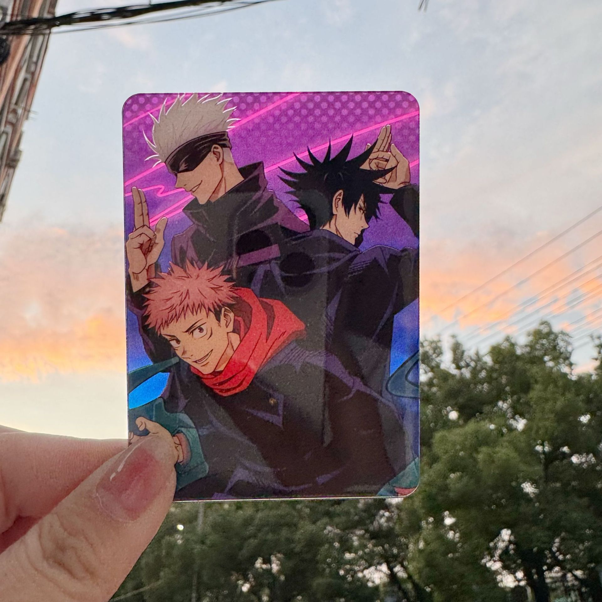 Carte de collection transparen - Anime Jujutsu Kaisen Merchandise avis et prix